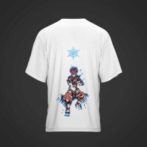 Camiseta AKAZA Demon Slayer: Kimetsu no Yaiba BLANCA