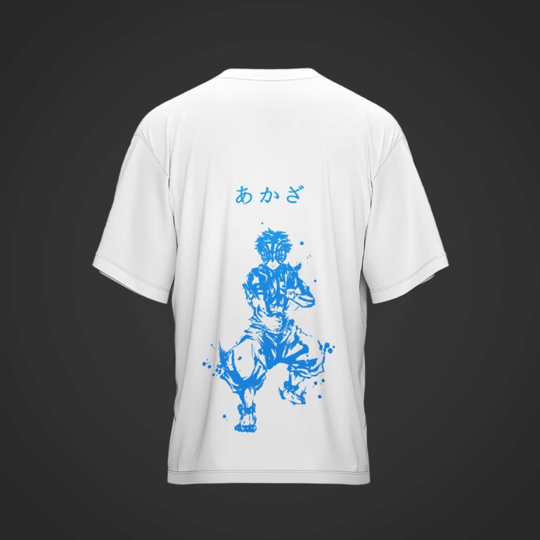 Camiseta AKAZA Demon Slayer BLANCA