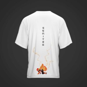 Camiseta ZENITSU Demon Slayer: Kimetsu no Yaiba blanca