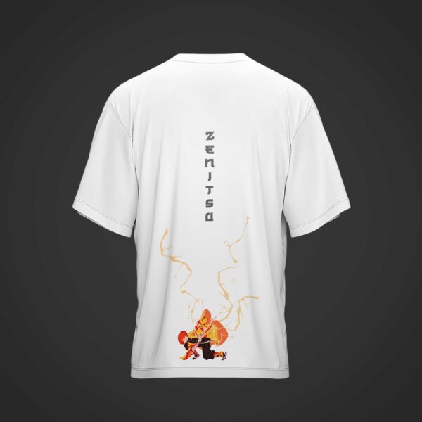 Camiseta ZENITSU Demon Slayer: Kimetsu no Yaiba blanca