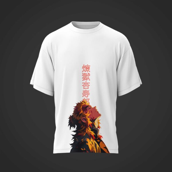 Camiseta RENGOKU Demon Slayer: Kimetsu no Yaiba NEGRA o BLANCA - Image 3