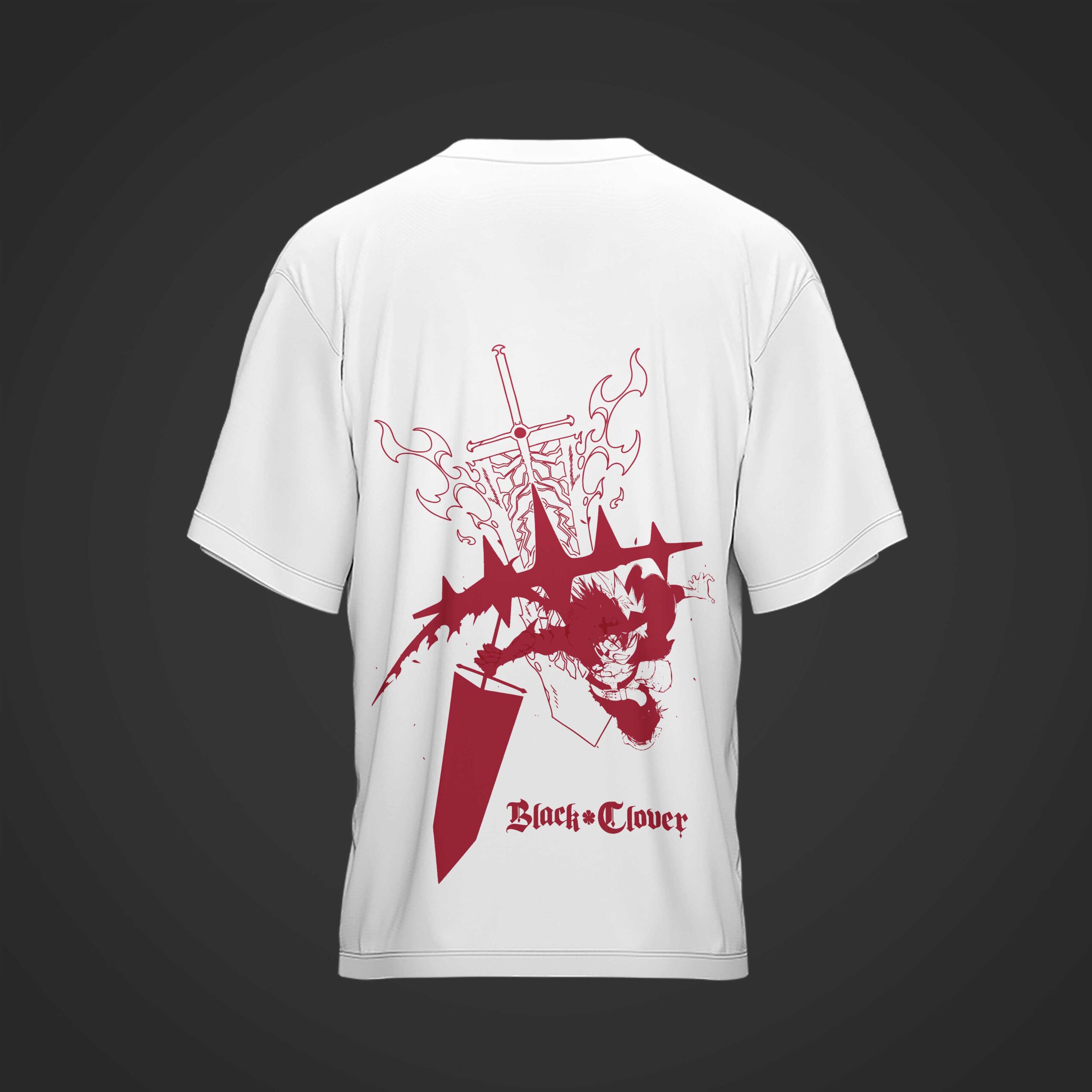 Camiseta ASTA Black Clover BLANCA - Image 2