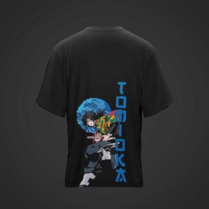 Camiseta TOMIOKA V2 Demon Slayer: Kimetsu no Yaiba NEGRA