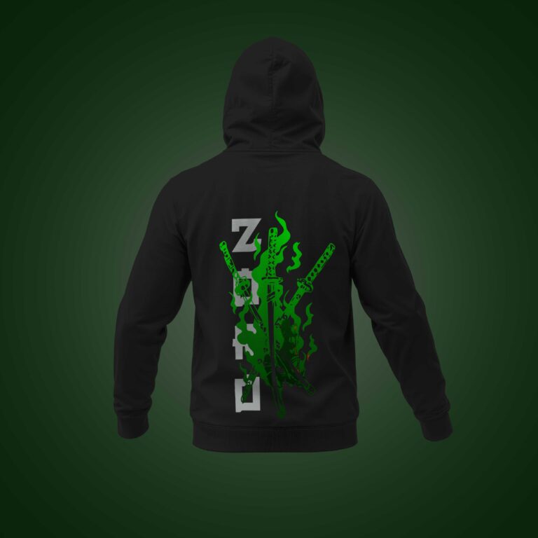hoodie de ZORO One Piece Negro o Blanco