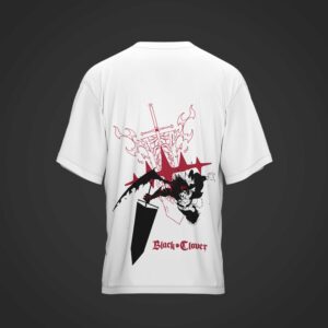 Camiseta ASTA Black Clover BLANCA