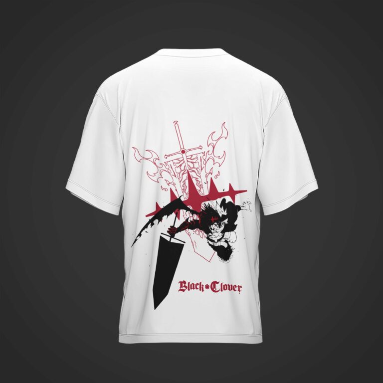 Camiseta ASTA Black Clover BLANCA