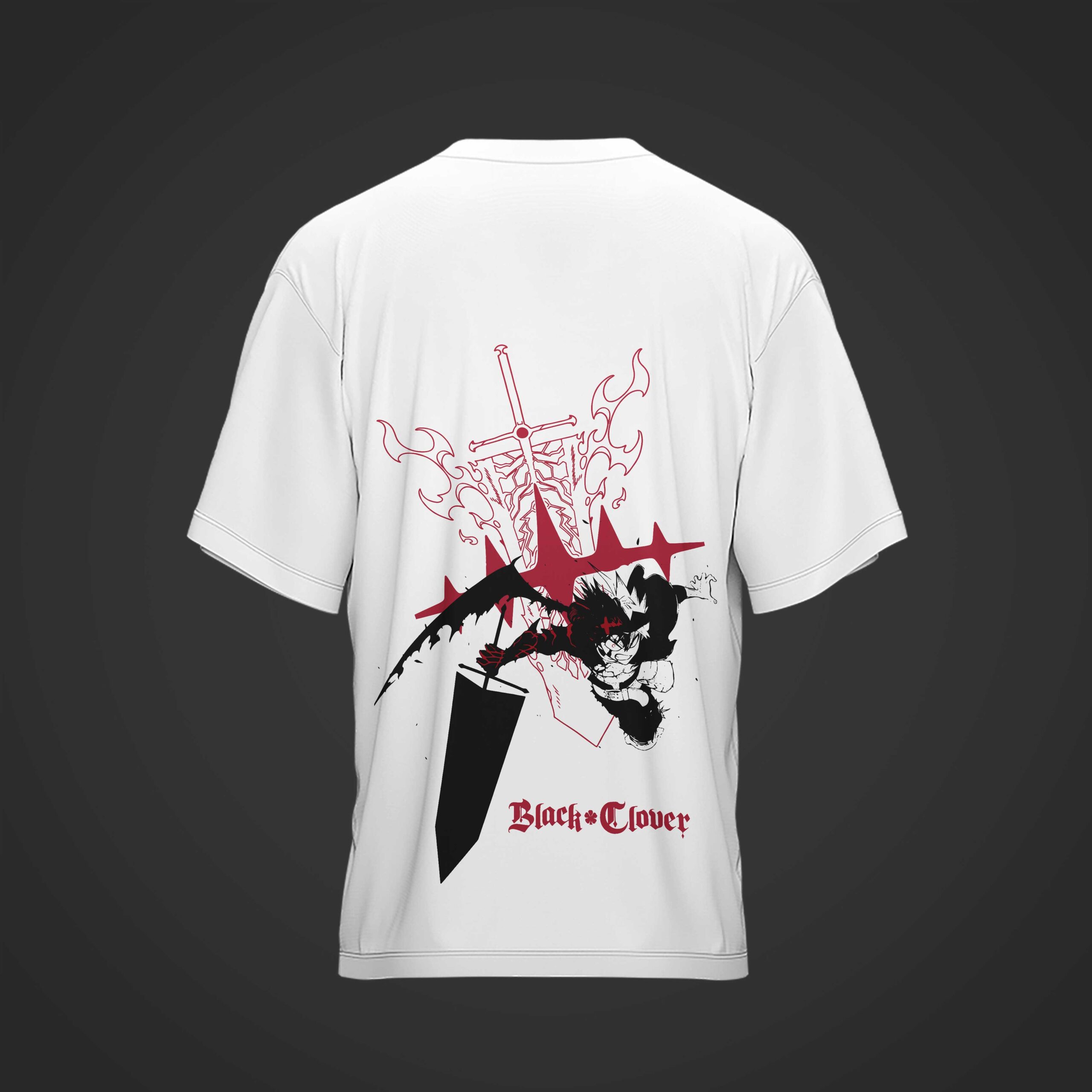 Camiseta ASTA Black Clover BLANCA