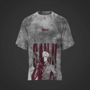 Camiseta SANJI one piece ACID WASH oversize
