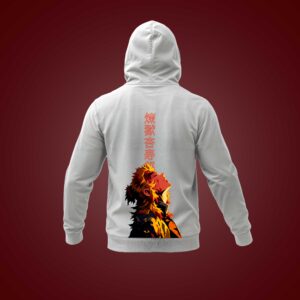 Hoodie de RENGOKU Kimetsu No Yaiba Negro o Blanco