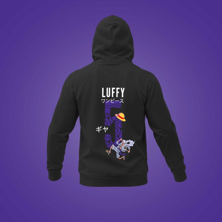Hoodie de LUFFY GEAR 5 One Piece Negro