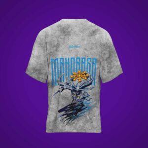 Camiseta MAHORAGA Jujutsu Kaisen ACID WASH Oversize