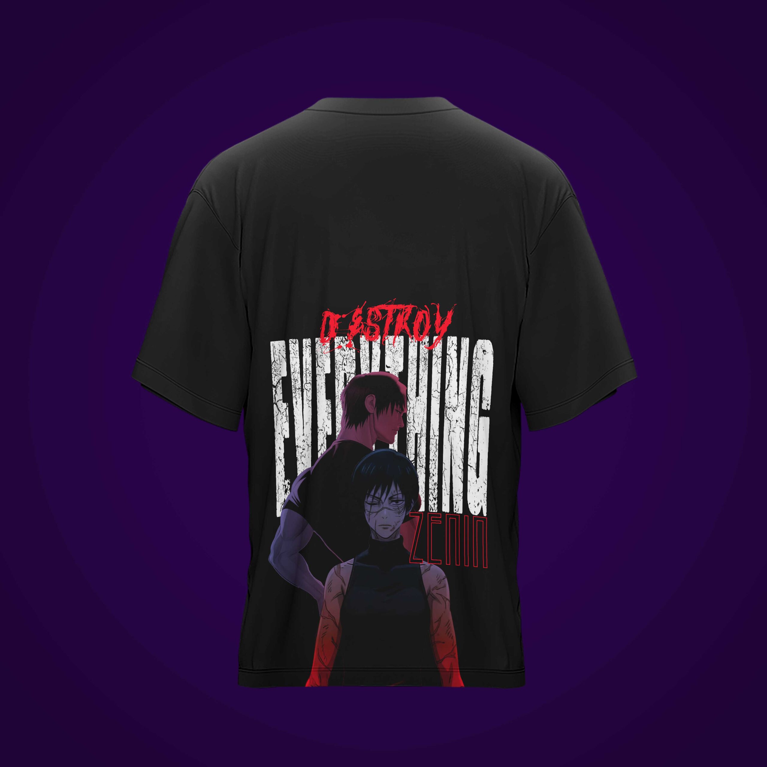 Camiseta MAKI Jujutsu Kaisen NEGRA